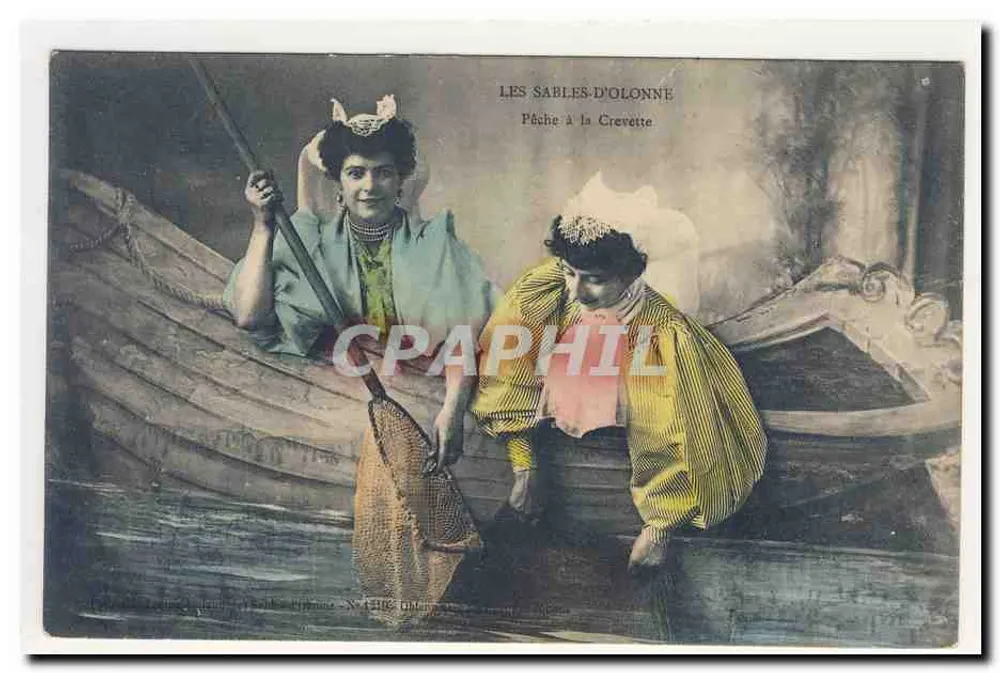 Les Sables-d'Olonne — Garnelenfischen — Verlag: N. 1318, Impr. des Sables-d'Olonne - Vorderseite