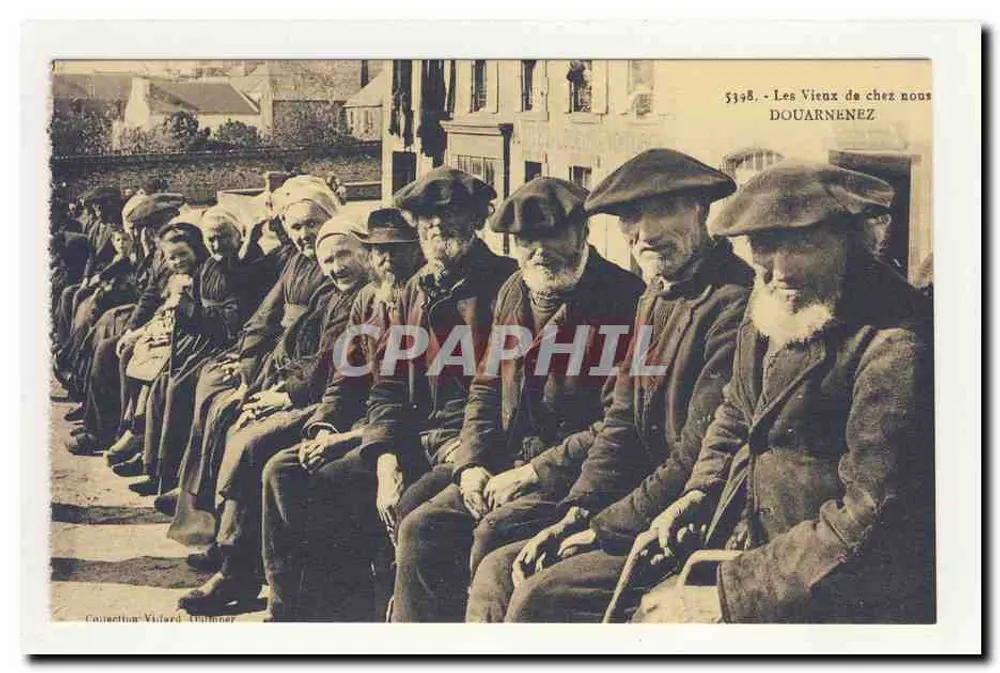 Los Ancianos de Nuestra Tierra — Douarnenez — Colección Vialard-Duillonne - Anverso