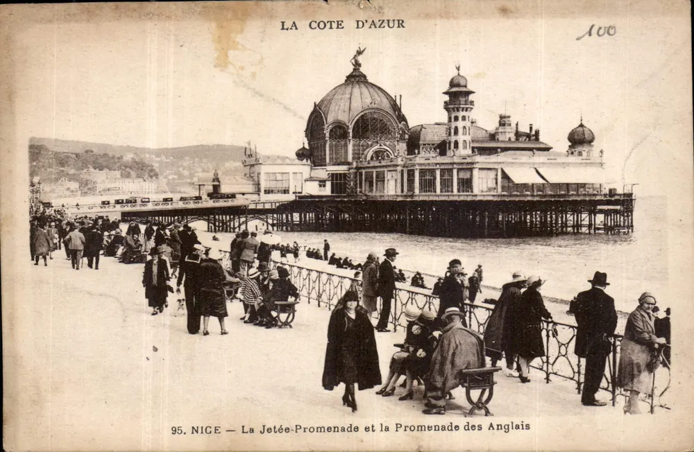 Nice — La Jetée-Promenade und die Promenade des Anglais — Verlag M. Lévy, Nr. 95 - Vorderseite