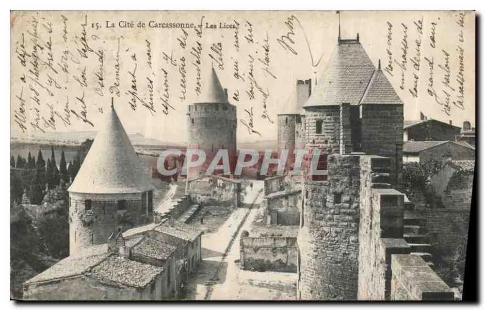 A Cidade de Carcassonne — Les Lices — editor não identificado, n° 15 - Frente