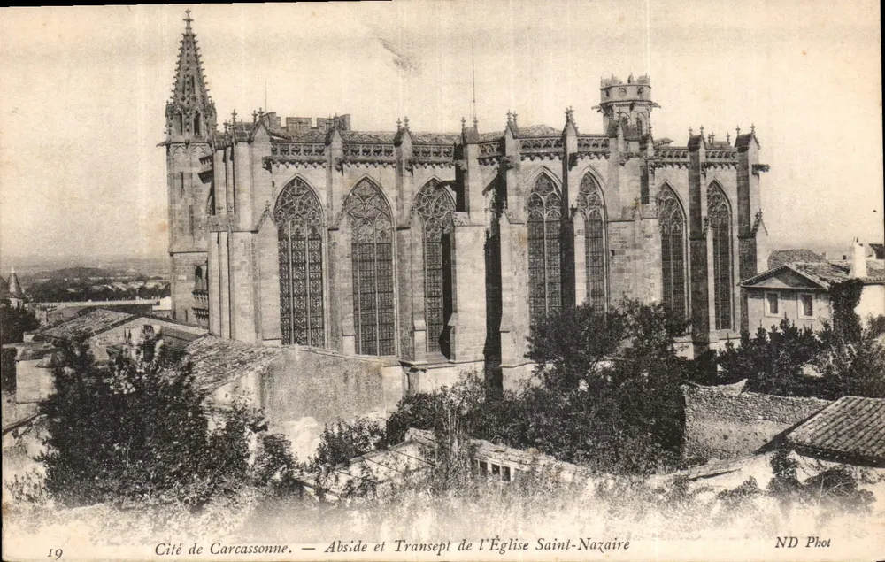 Cité de Carcassonne — Apse und Transept der Kirche Saint-Nazaire — ND Phot - Vorderseite