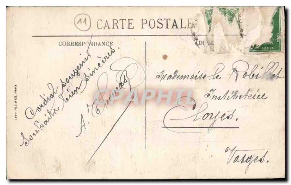 Carcassonne (Stadt) — Die äußeren Mauern im Norden — Selecta - Rückseite