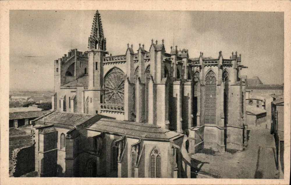 Cité de Carcassonne — Kirche Saint-Nazaire, Südostseite - Vorderseite