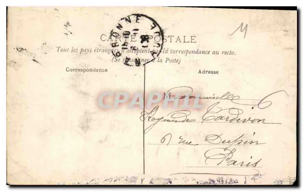 NARBONNE — O Hotel de Ville — editor desconhecido, n°2 - Verso