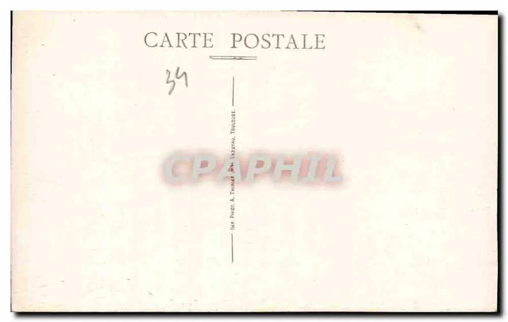 Cidade de Carcassonne — Conjunto Norte — Thimard & Savval, Toulouse - Verso