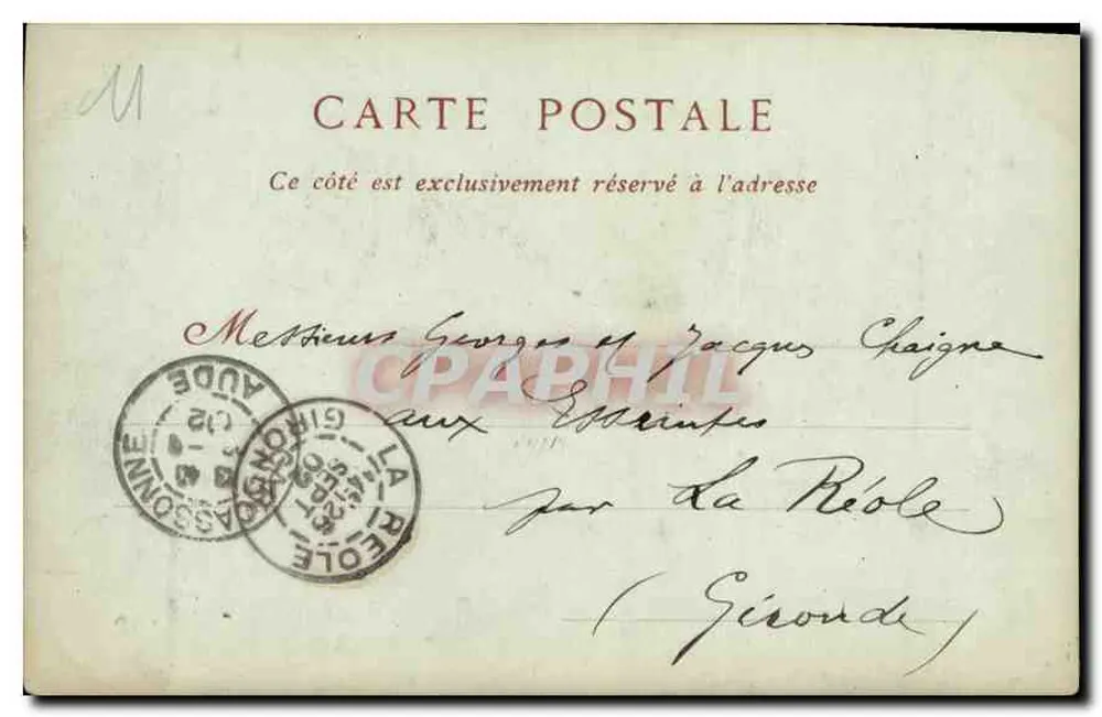 Cidade de Carcassonne — A Petite Lice — ND Pbot - Verso