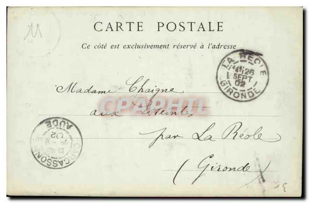 Porta de Narbonne — Carcassonne — ND Plof - Verso