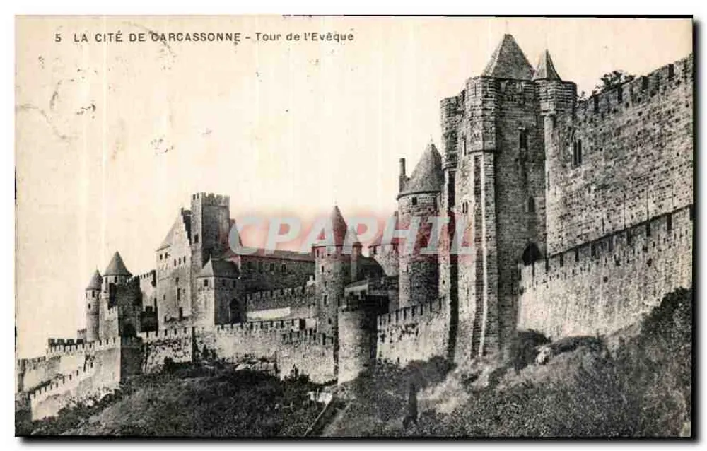 A Cidade de Carcassonne — Torre do Bispo — Editor desconhecido, n°5 - Frente