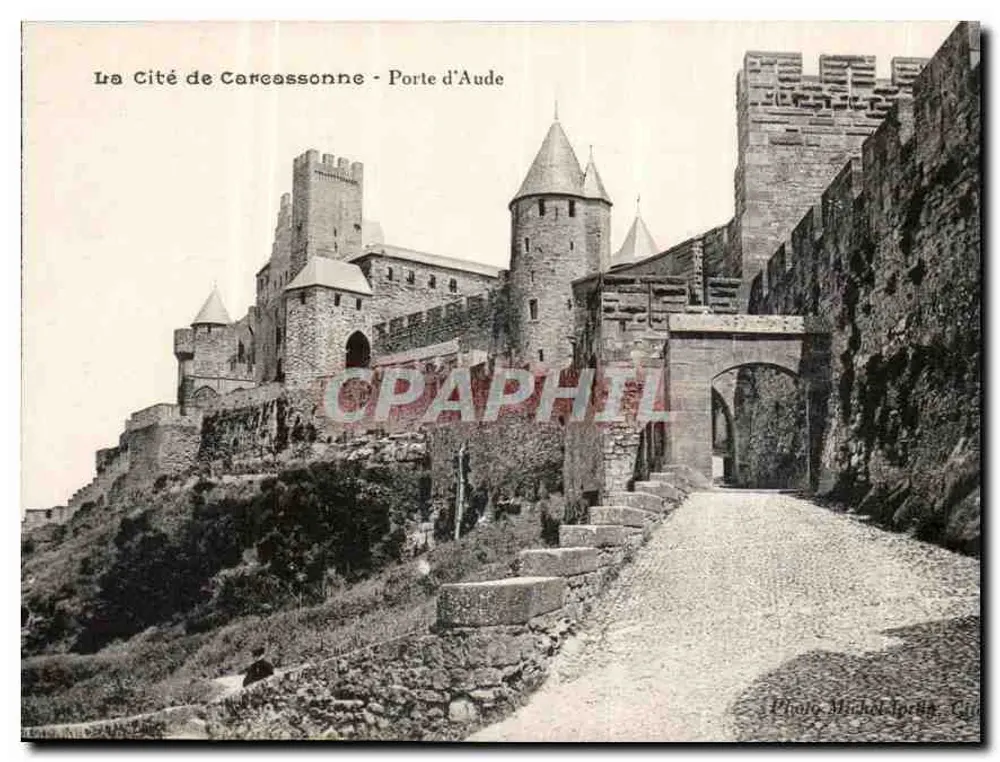 De stad Carcassonne - Poort van Aude — Foto Michel Jolly, Cité - Voorkant