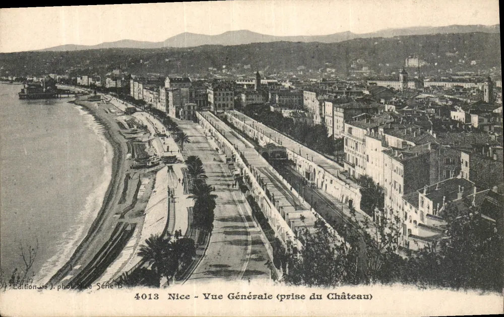 Nice - Vista Geral (tirada do Castelo) — Edição J. fot. Nice, Série B, n° 4013 - Frente