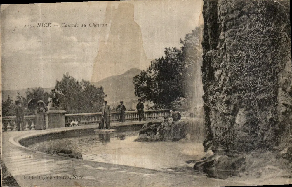 Nice — Cachoeira no Castelo — Edit. Baylone frères, Nice - Frente