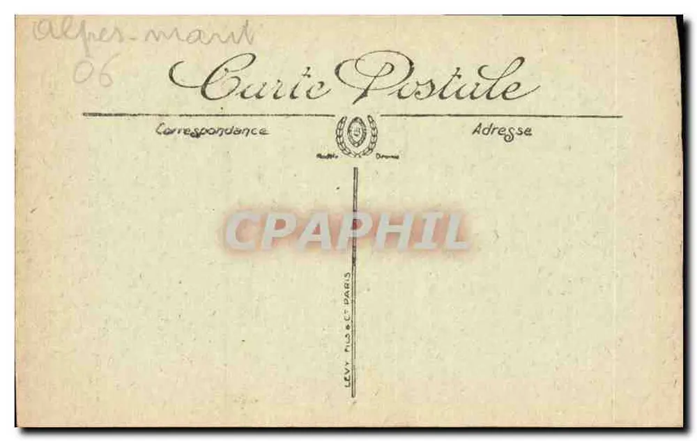 Nice — O Porto visto do Castelo — editor LEVY NICE ET PARIS, n° 163 - Verso