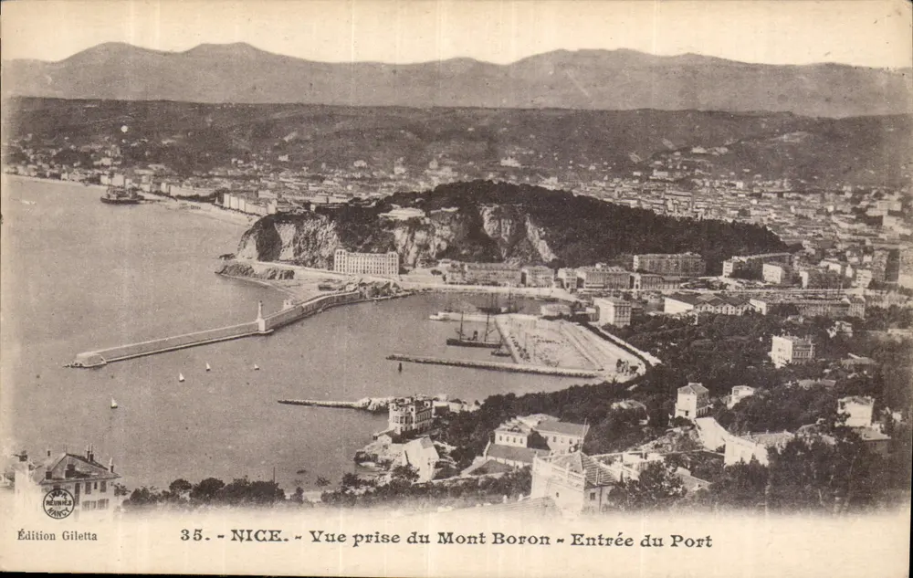 NICE — Ansicht vom Mont Boron — Gilettà-Ausgabe, Nr. 35 - Vorderseite