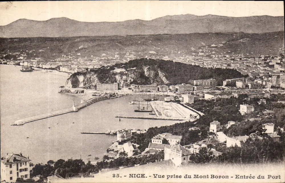 NICE — Aussicht vom Mont Boron — Einfahrt zum Hafen — Ausgabe Gilotta Nr. 35 - Vorderseite
