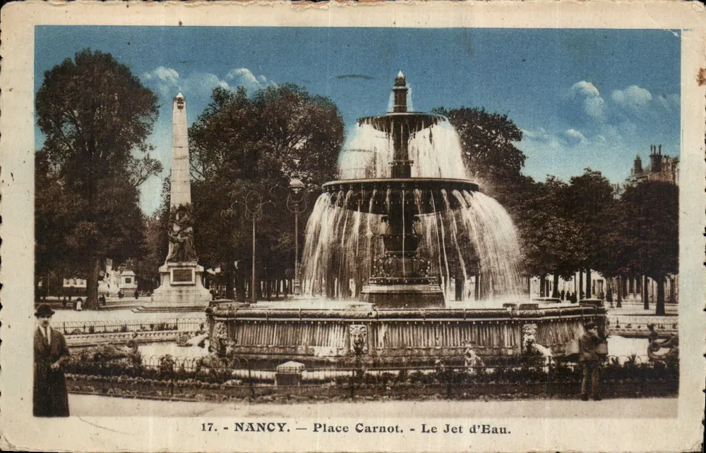 NANCY — Place Carnot — O Jato d'Água — Editor desconhecido, n° 17 - Frente