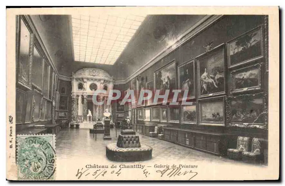 Schloss Chantilly — Galerie der Malerei — B.F. Paris - Vorderseite