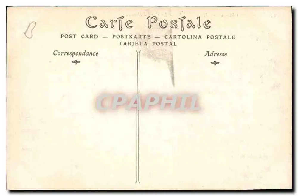 Castelo de CHANTILLY — A Cour d'Honneur — Editor: H. HUBERT, n°22 - Verso