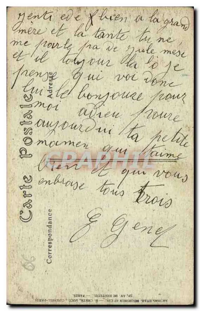 CANNES — Les Mouettes sur la Plage de la Croisette — JND Phot. n°584 - Rückseite