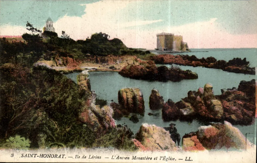 Saint-Honorat — Île de Lérins — Das alte Kloster und die Kirche — LL. - Vorderseite