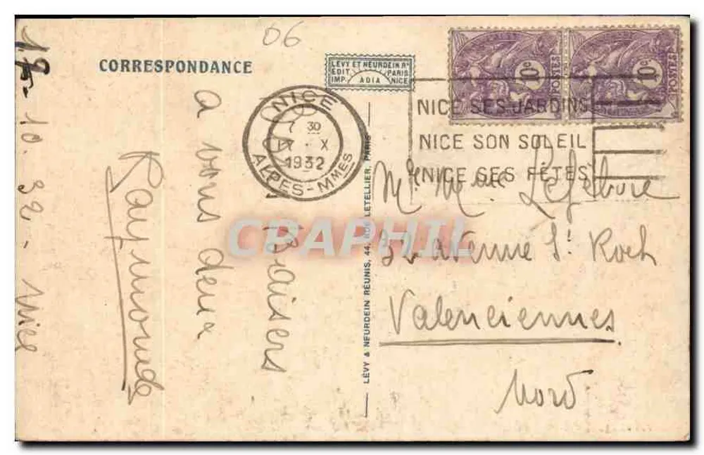 L'ESTÉREL — Die Côte-d'Azur von Menton bis Cannes — LL. - Rückseite