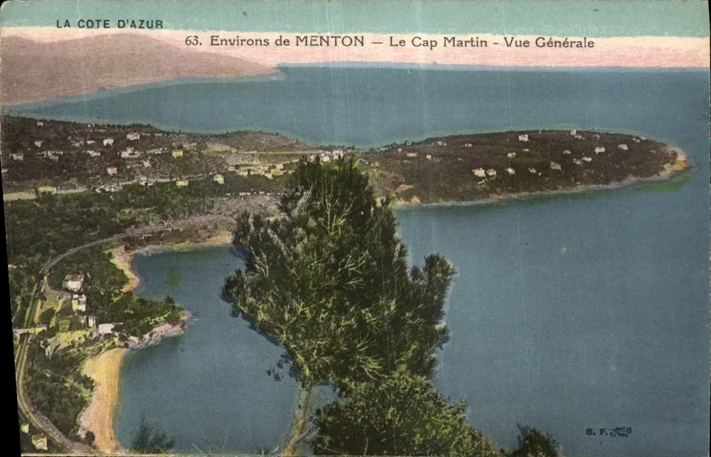 Um MENTON — Cap Martin — Allgemeine Ansicht — B. F. F. - Vorderseite