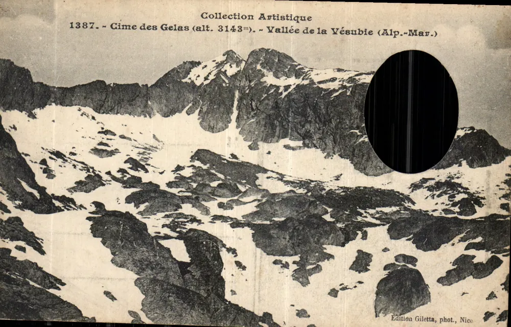 Gipfel der Gelas (Höhe 3143 m) — Tal der Yésubie (Alpes-Maritimes) — Édition Giletta, phot. Nice - Vorderseite