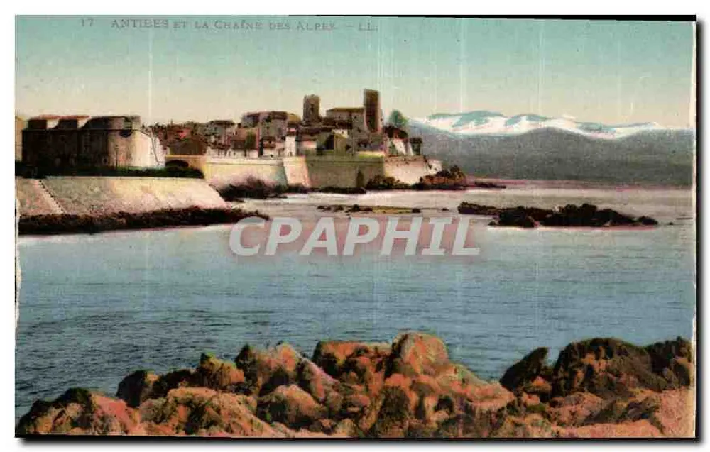 Antibes und die Alpenkette — LL - Vorderseite