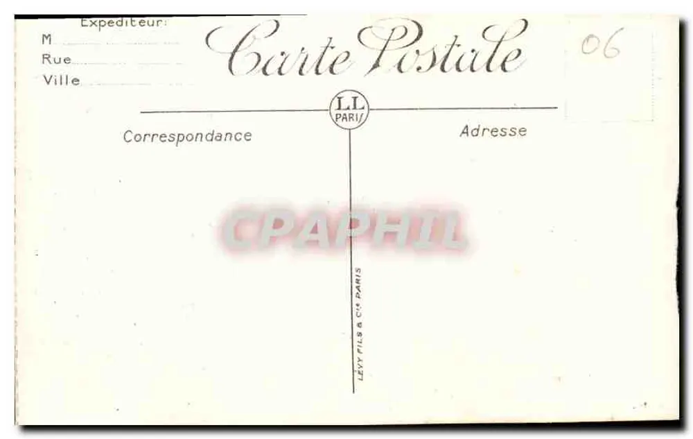 Antibes und die Alpenkette — LL - Rückseite