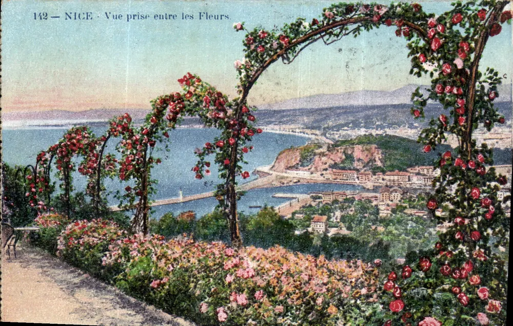 NICE - Uitzicht genomen tussen de Bloemen — Uitgave Elletta Fot. NICE, n°142 - Voorkant