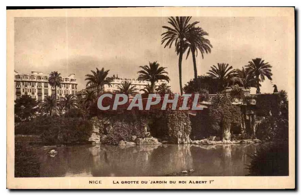 Nizza — Die Höhle des Gartens von König Albert I. - Vorderseite