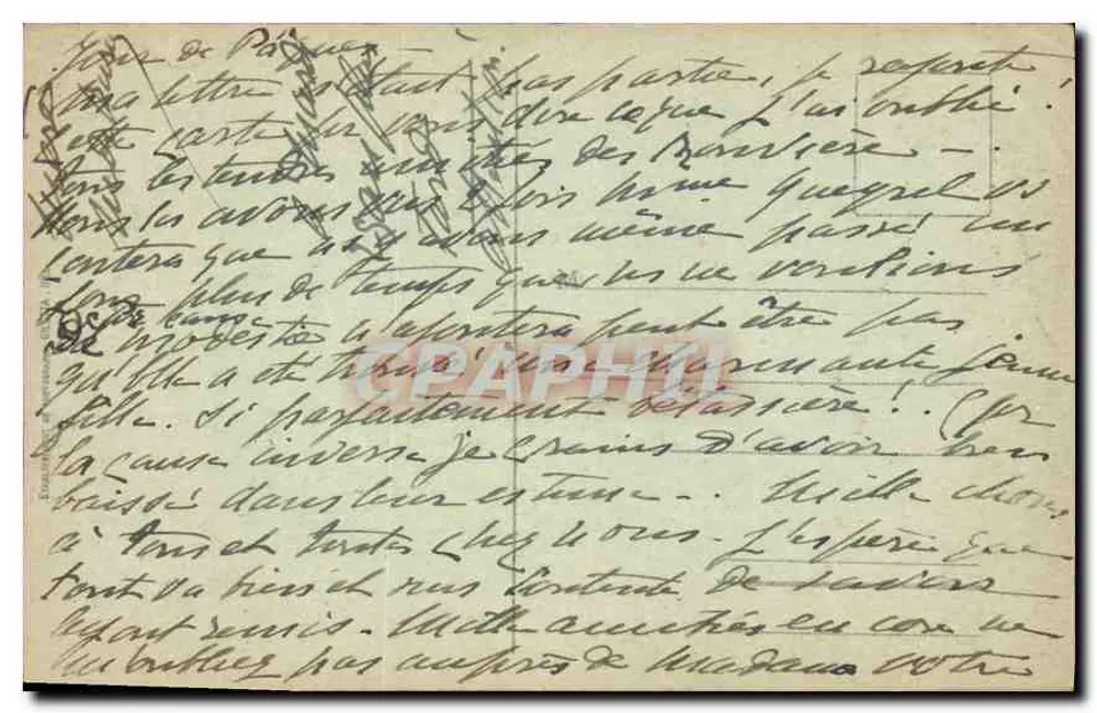 Cannes in der Nacht — Île Sainte-Marguerite, Gefängnis des Eisenmasken — Verleger P. P. n° 427 - Rückseite
