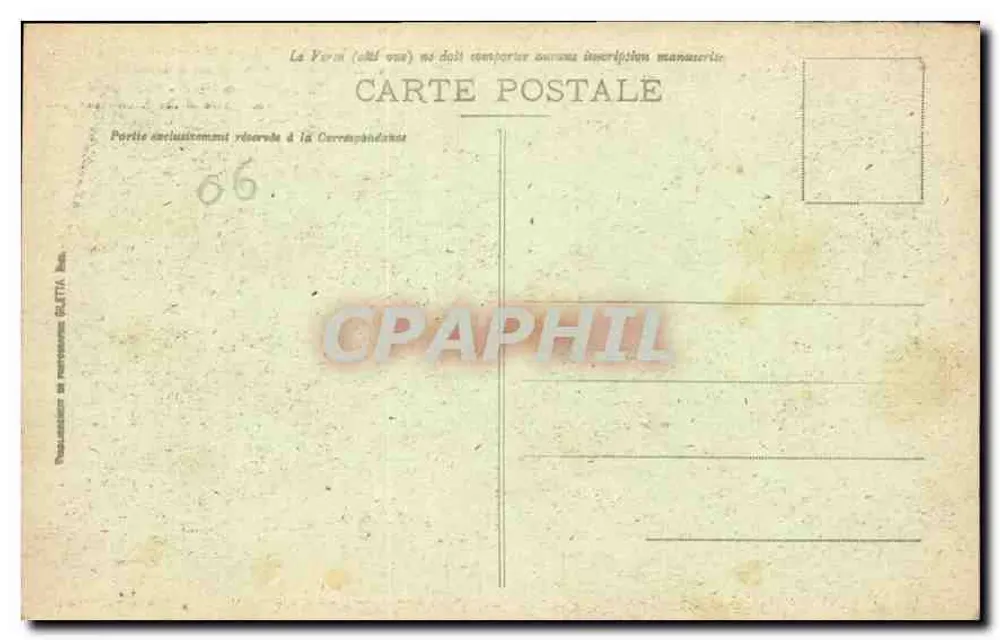 Alpes de Provence — Die Kurven des Col Saint-Roch — Edit. A. Gal, tabacs - Rückseite