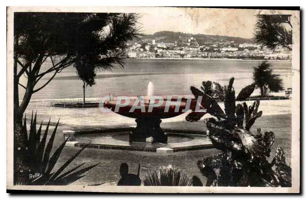 Cannes - O Mt Chevalier — vista do parque Albert Ier — editor Rella, n°2103 - Frente
