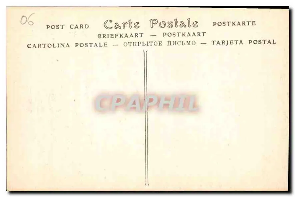 Nice — Avenida de Palmeiros no Castelo — ND Phol. n° 594 - Verso