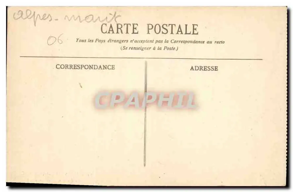 Ilha Saint-Honorat - O Donjon - BR - 1954 - Verso