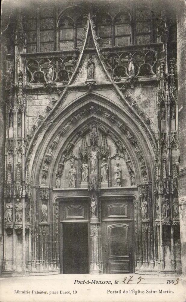 Portal der Kirche Saint-Martin — Pont-à-Mousson — Buchhandlung Palester, Place Duroc, 19 - Vorderseite