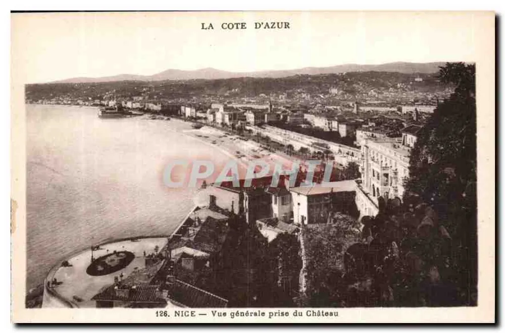 NICE — Allgemeine Ansicht vom Schloss — Die Côte d'Azur - Vorderseite