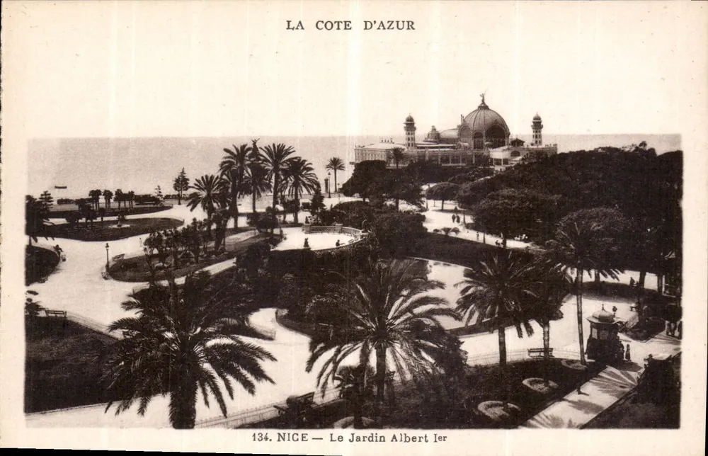 Nizza — Il Giardino Albert I — Musnier, editore - Recto