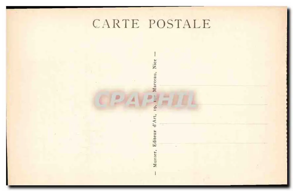 Nice — Hôtel Ruhl und Promenade des Anglais — Munier, Nice - Rückseite