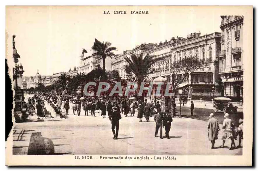 NICE — Promenade des Anglais — Die Hotels — Verleger Munier, Nice - Vorderseite