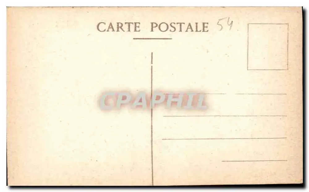 Pont-A-Mousson — A Abadia de Mousson — Cliché da Compagnie Aérienne Française - Verso