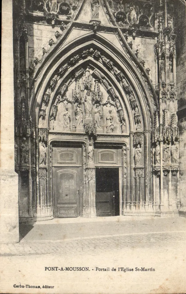 Pont-A-Mousson - Portal der Kirche St-Martin — Corbu-Thomas, Verlag - Vorderseite