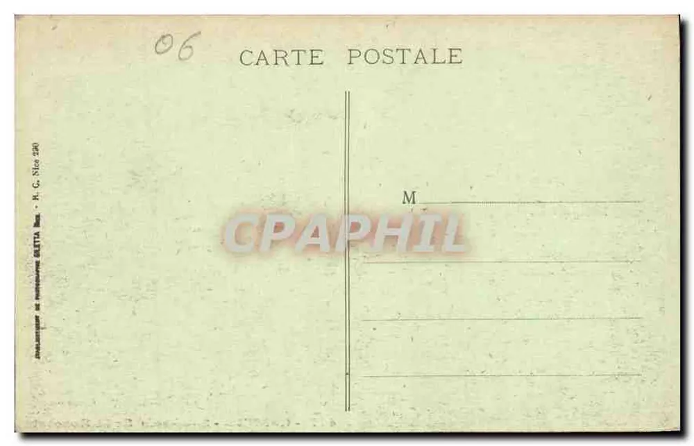 CANNES - Sous-bois (Ile St-Honorat) — Edição Giletta n°477 - Verso