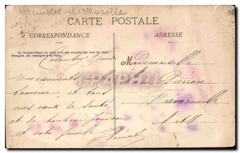 Auboué e Cidades Operárias — Vista Geral — Editor Bazar - Verso