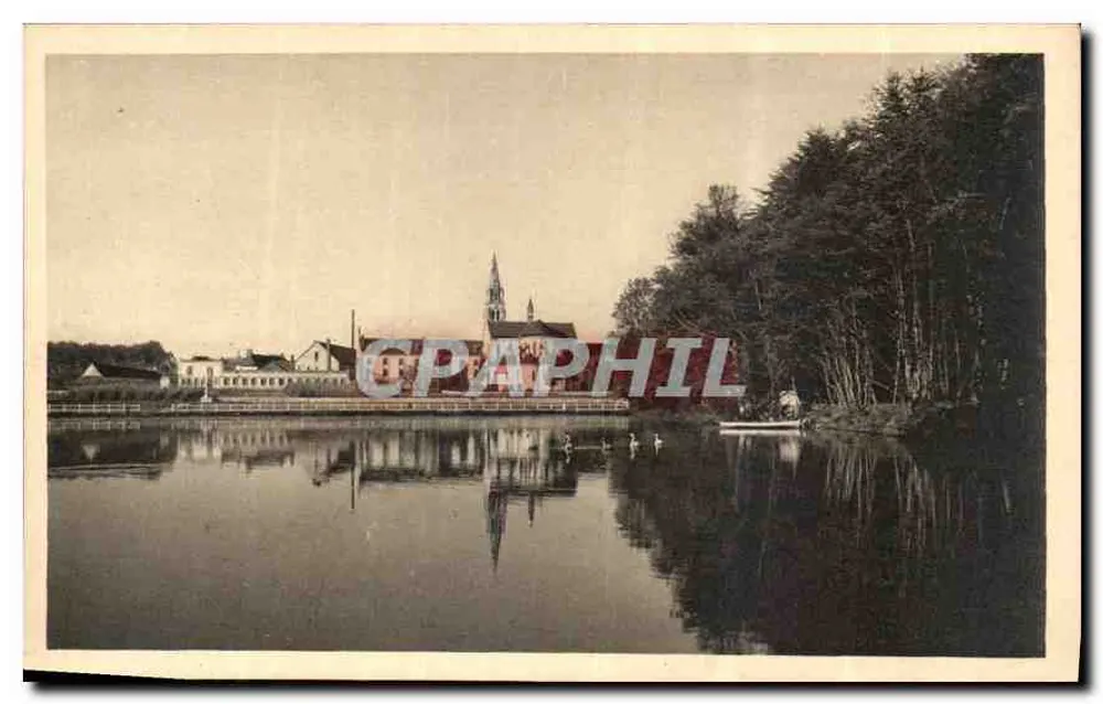 Abtei La Grande Trappe — Der See von Rancé - Frühlingmorgen — Hélio-Lorraine, Nancy - Vorderseite