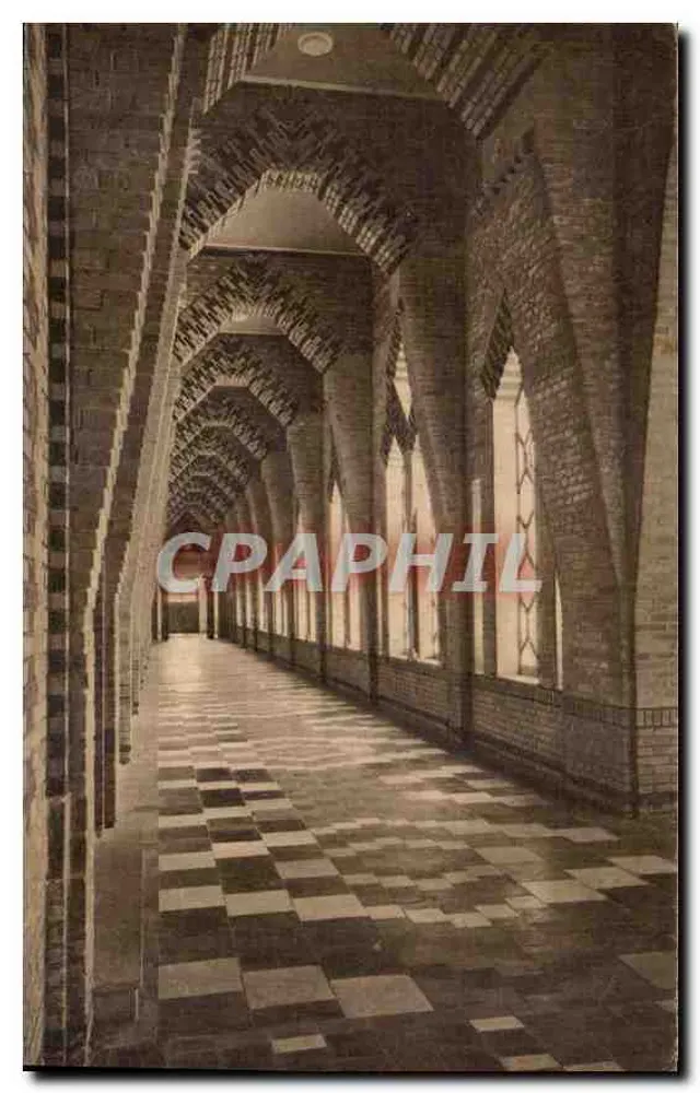 Abadia Saint-Paul de Wisques — O Cloître — Héliogravure Réunies de Nancy - Frente