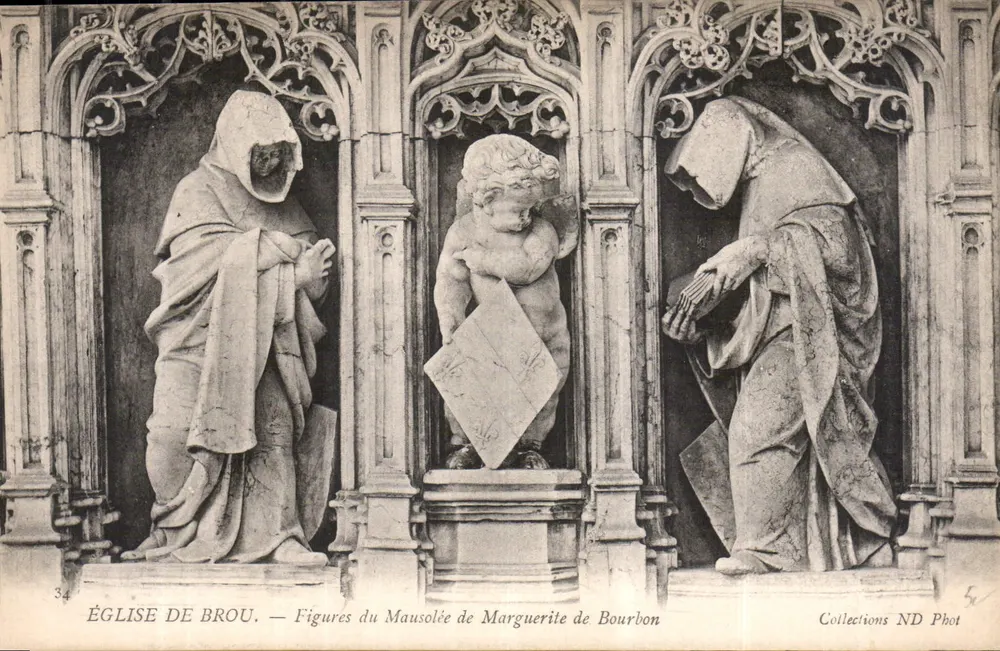 Kirche von Brou — Figuren vom Mausoleum von Marguerite de Bourbon — Collections ND Phot - Vorderseite