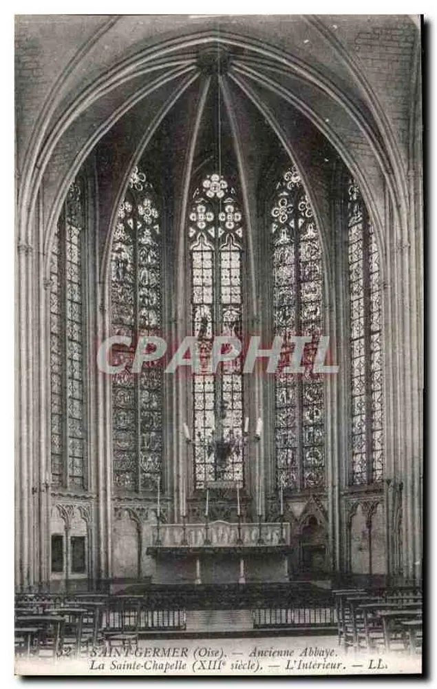 Saint-Germer (Oise) — Alte Abtei. Die Heilige Kapelle (13. Jahrhundert) — LL - Vorderseite