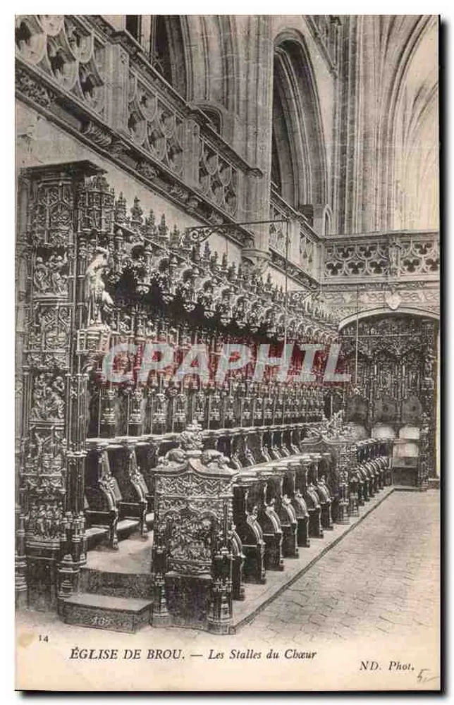 De Kerk van Brou — De Zitplaatsen van het Koor — ND. Fot. n°14 - Voorkant