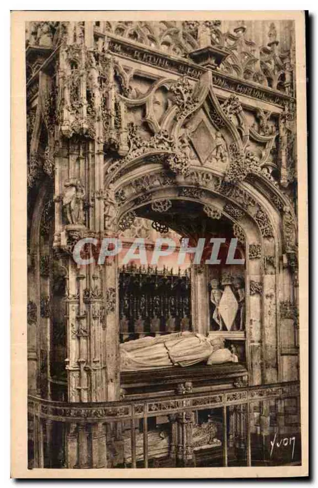 Mausoleum von Marguerite d'Auiche — Kirche von Brou (Ain) — Verlag Yvon, Nr. 11 - Vorderseite